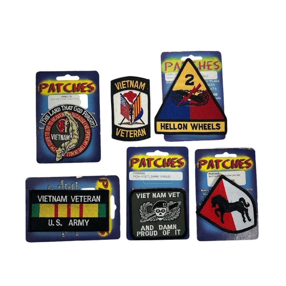 Vintage Lot Biker Military Patches Vietnam‎ Veteran
